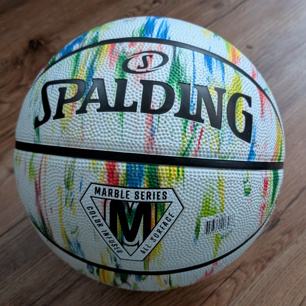 Spalding Marble Series Basketball - Colorful Design